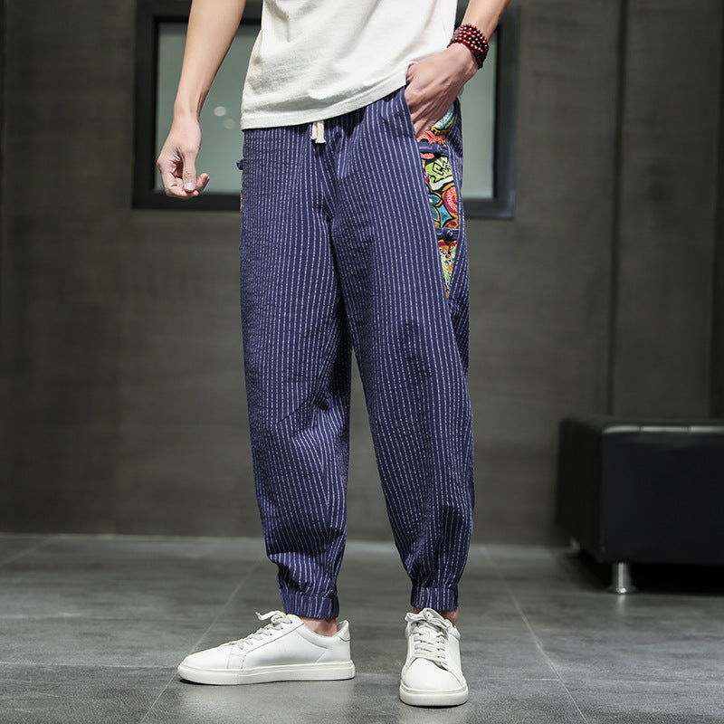 SOHO ART STRIPED JOGGERS