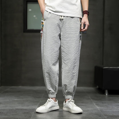 SOHO ART STRIPED JOGGERS