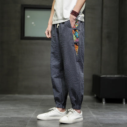 SOHO ART STRIPED JOGGERS
