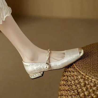 Valencia Jewel Heel Pumps
