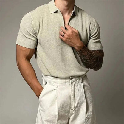 BRANDO ZIP POLO SHIRT
