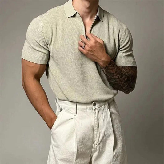 BRANDO ZIP POLO SHIRT