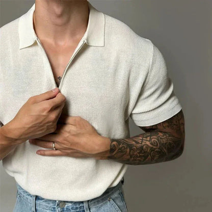 BRANDO ZIP POLO SHIRT