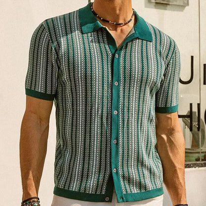 Miragé™ Herringbone Button-Down
