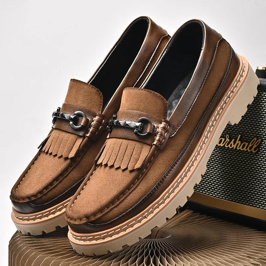 SERAFINO SUEDE LOAFERS