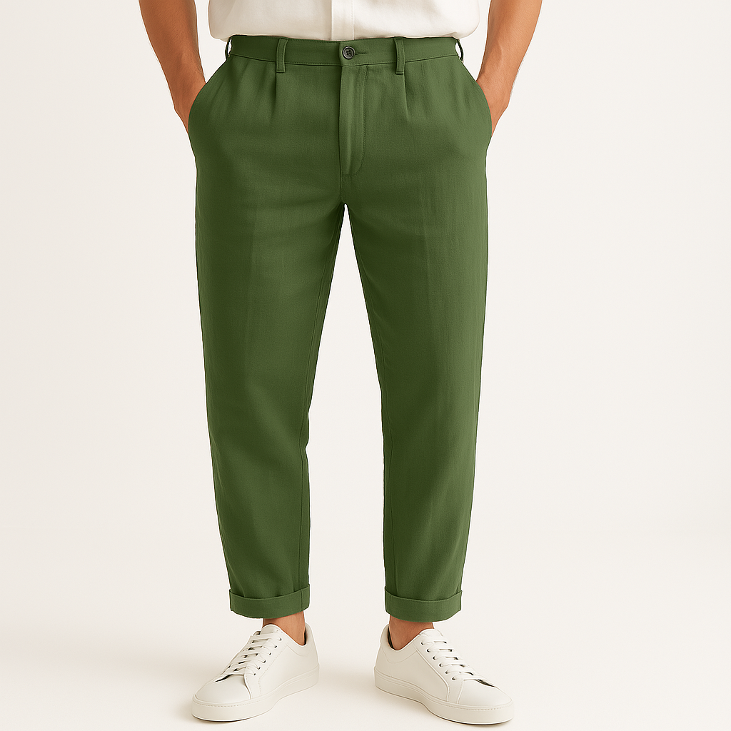 CÔTE LINEN TROUSERS