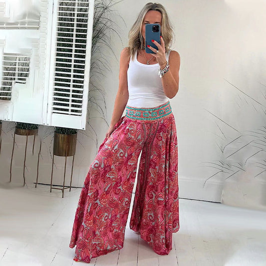 Sahara Breeze Wide-Leg Pants